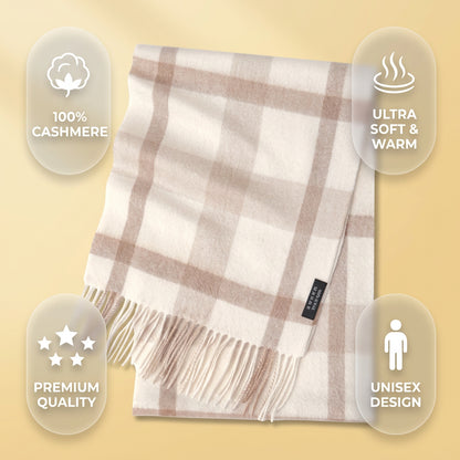 Plaid Cashmere Scarf