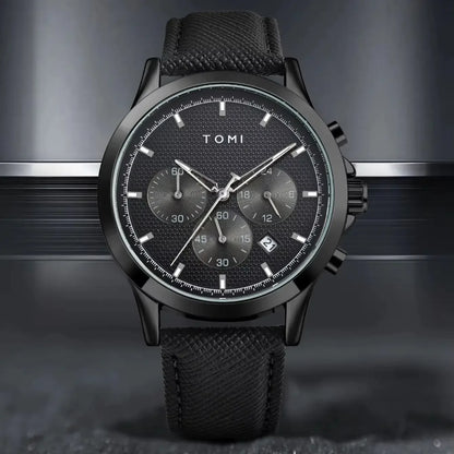 Men's Watch Gift Set with Cufflinks & Tie Clip