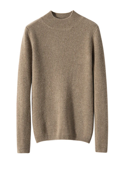 Cashmere Mock Neck Jumper – Slim Fit