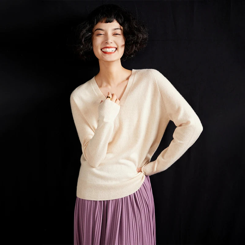 Pure Cashmere V-Neck Sweater
