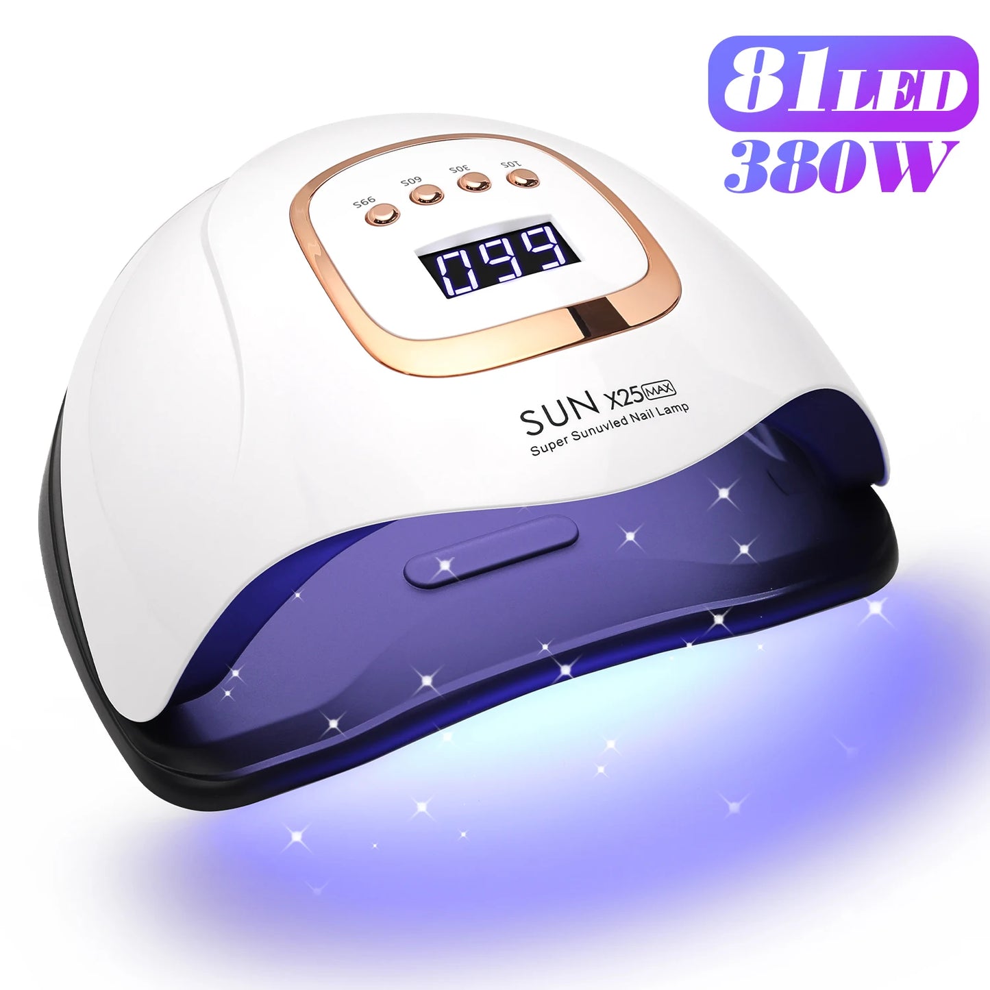 UV LED Nail Lamp 380W – Fast Gel Dryer for Home & Salon