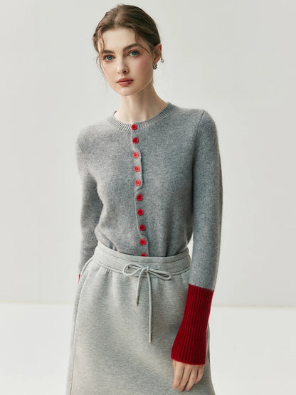 Cashmere Cardigan Round Neck – Autumn/Winter