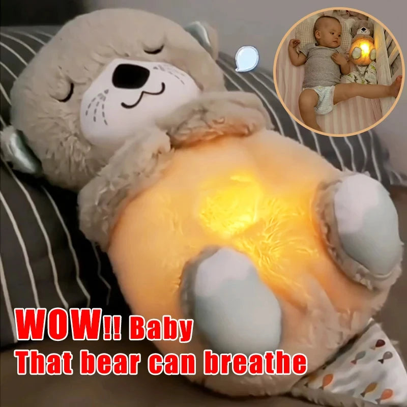 Breathing Bear Baby Soothing Otter Plush Toy The Perfect Sleep Companion for Your Little One