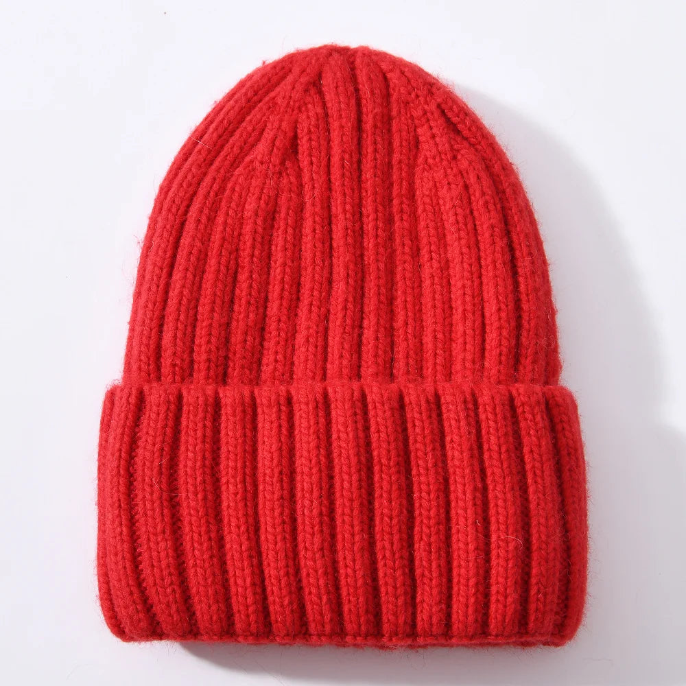 Satin-Lined Winter Beanie – Cashmere Blend Knit