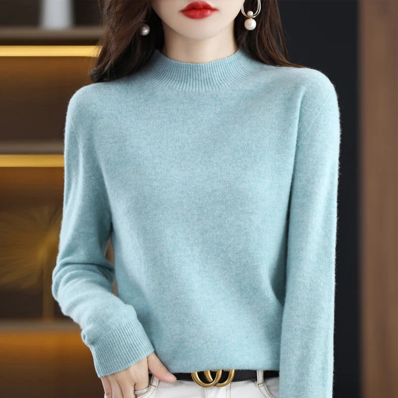 Merino Cashmere Sweater – Women’s Long-Sleeve Pullover