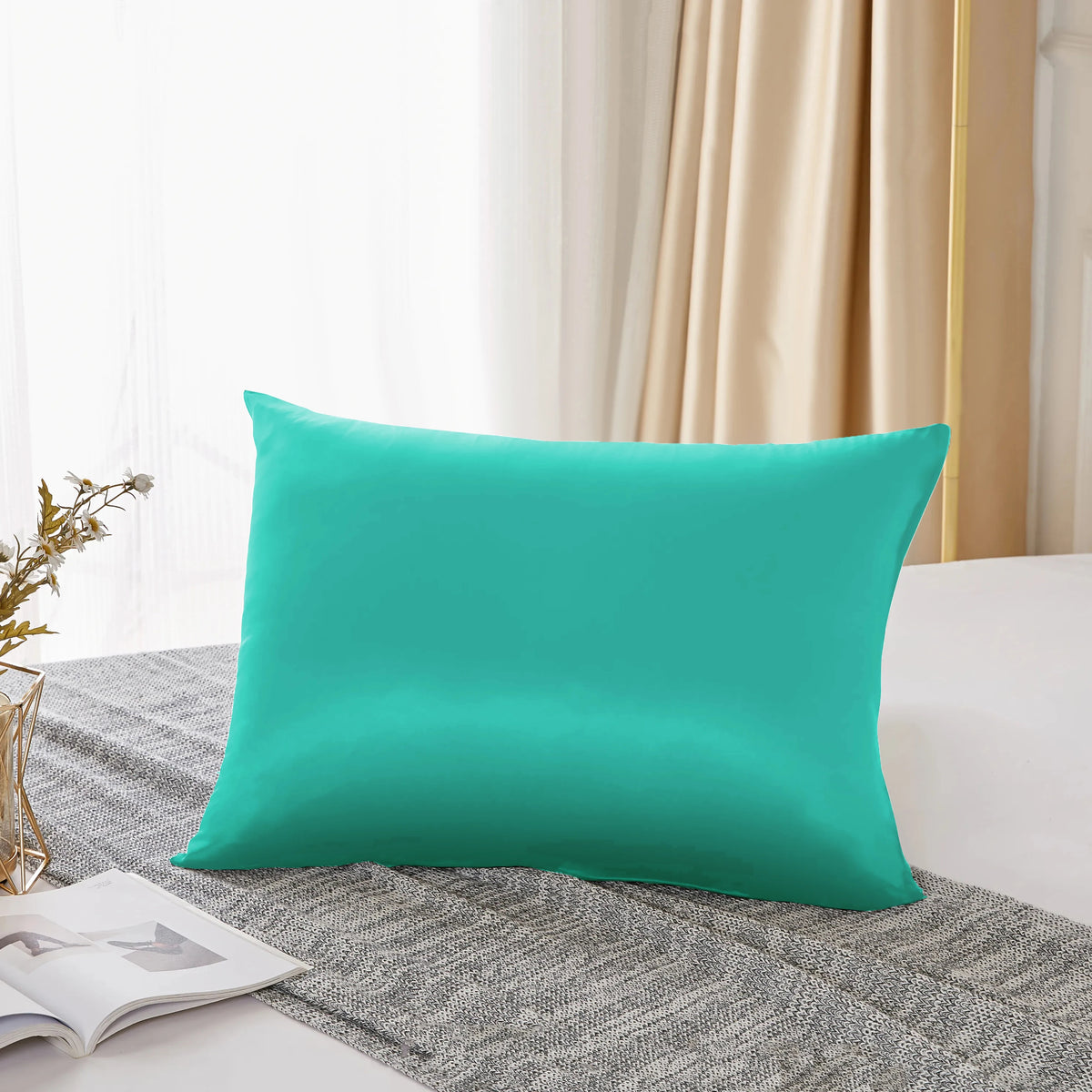 25 Momme Mulberry Silk Pillowcase – 100% Pure Silk, 600TC