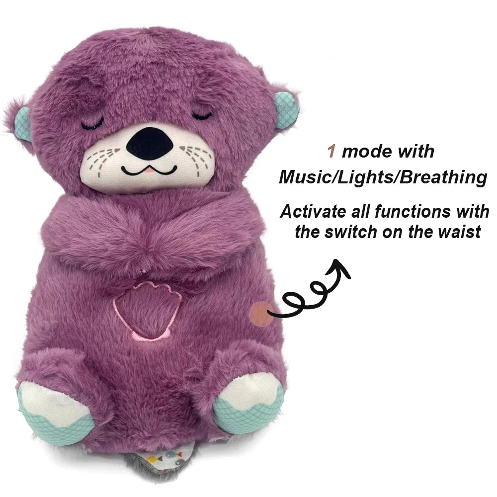 Breathing Bear Baby Soothing Otter Plush Toy The Perfect Sleep Companion for Your Little One