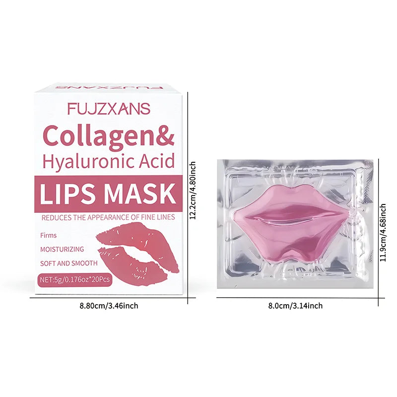 Collagen Hydrating Lip Masks – 20 Pcs