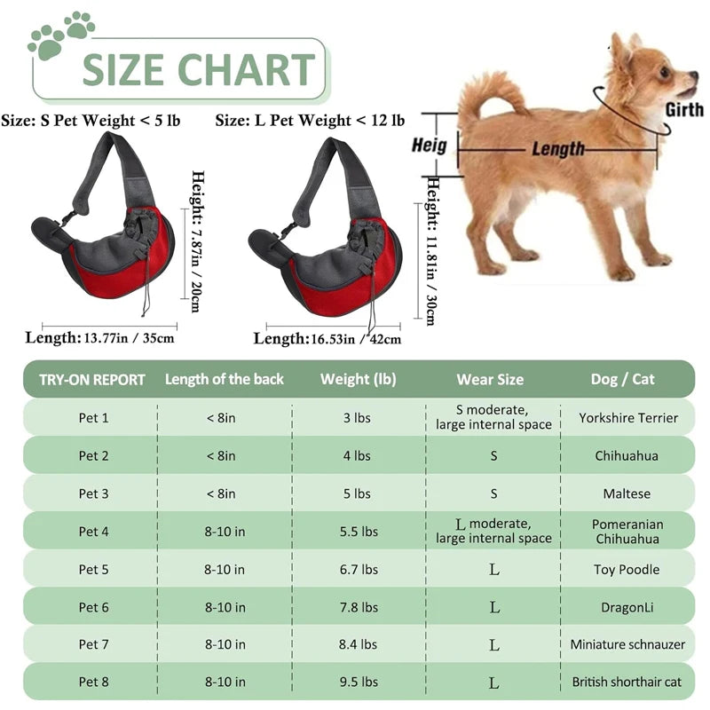 Pet Travel Carrier Backpack & Sling Bag