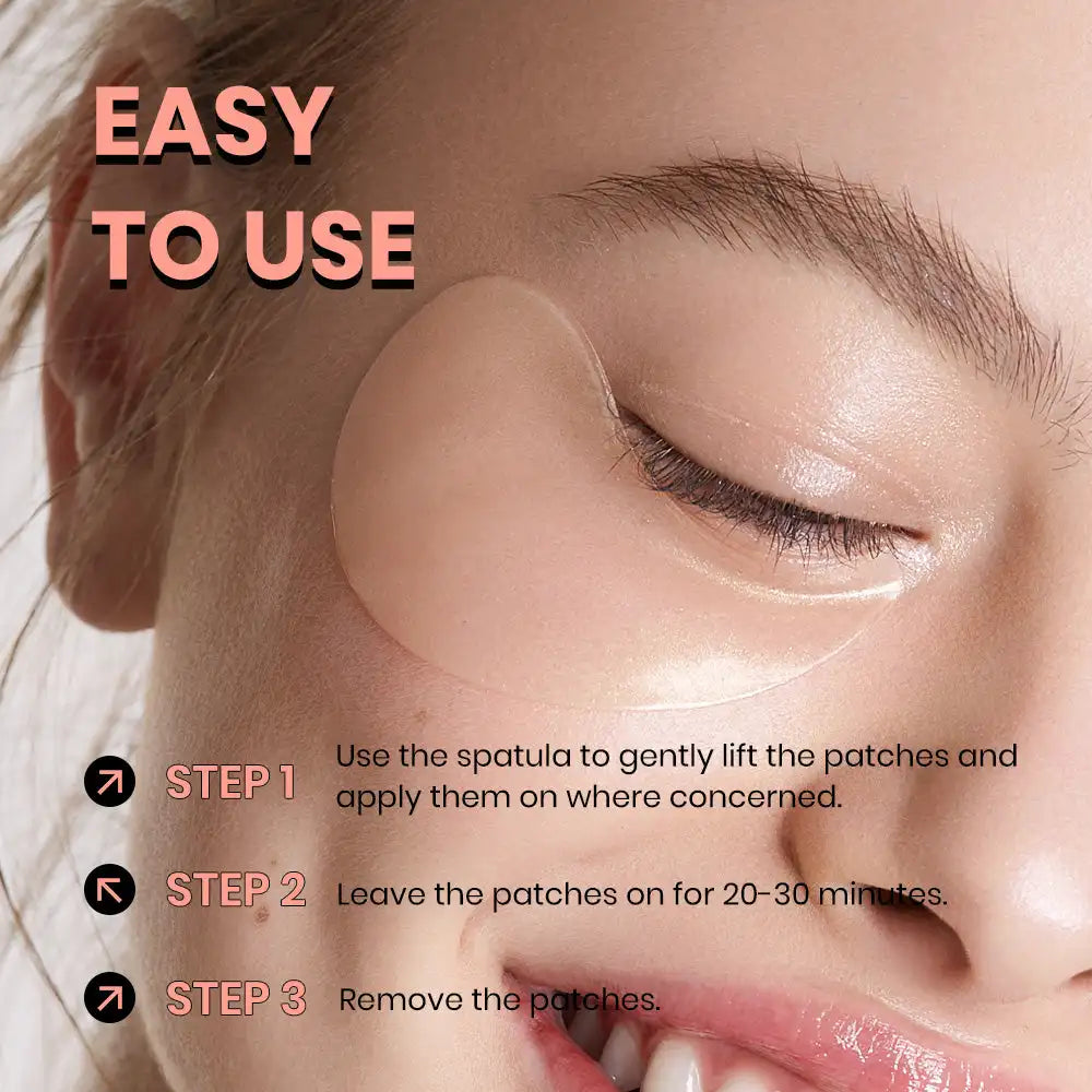 Ginseng Retinal Under-Eye Patches – 60 Pcs Collagen Hydrogel