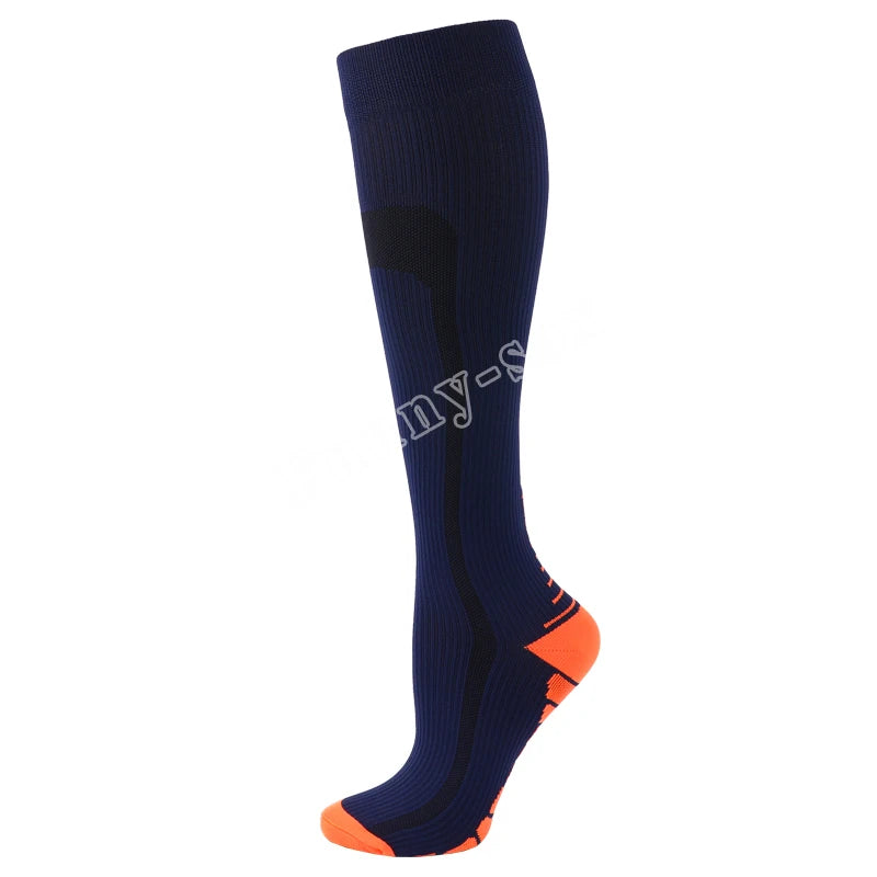 9-Color Compression Sports Socks 20–30 mmHg