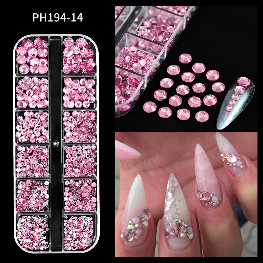 HotPress Caviar Nail Beads – Mixed Size Metallic Charms