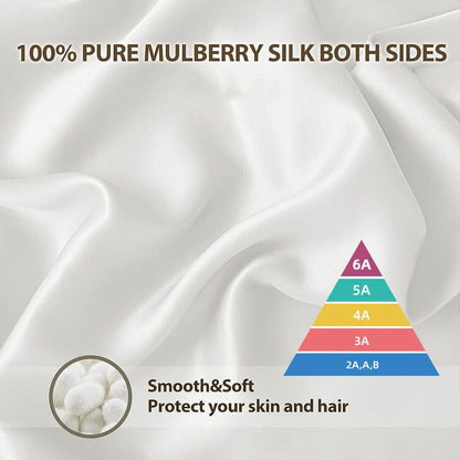 25 Momme Mulberry Silk Pillowcase – 100% Pure Silk, 600TC