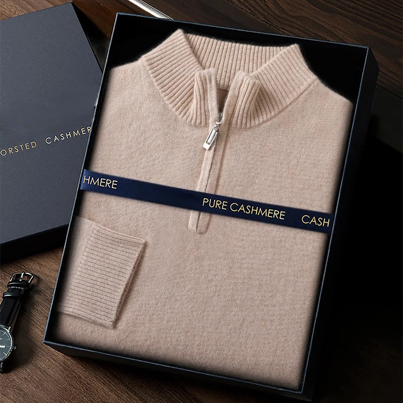 Cashmere Mock-Neck Sweater