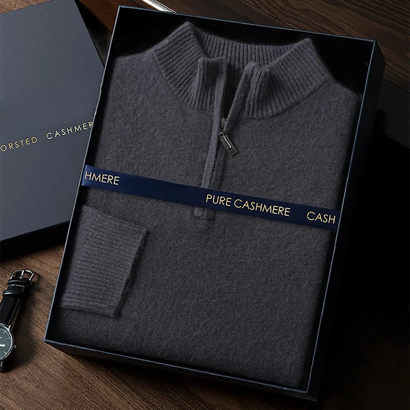 Cashmere Mock-Neck Sweater