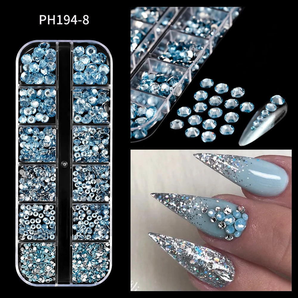 HotPress Caviar Nail Beads – Mixed Size Metallic Charms