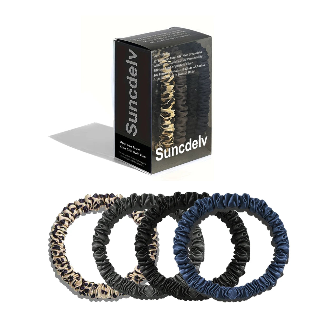 Mulberry Silk Scrunchies Set