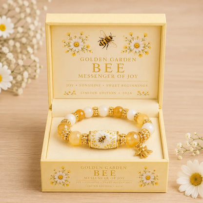 Bracelet perlé colibri – Charm effet cristal