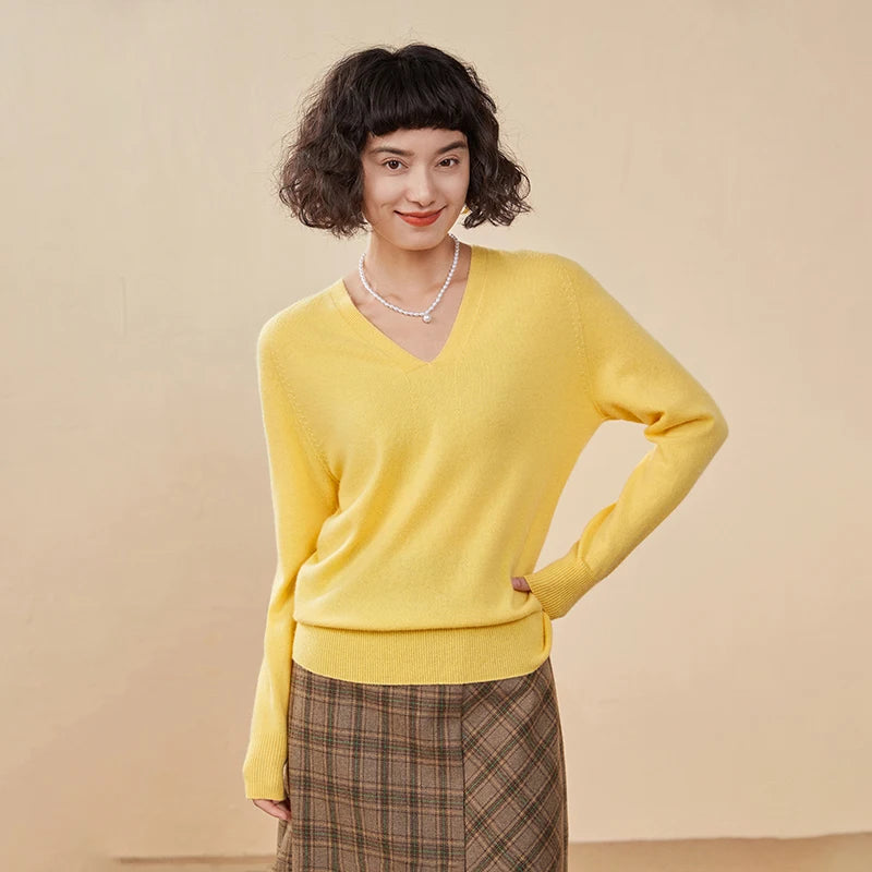 Pure Cashmere V-Neck Sweater