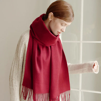 Solid Cashmere Scarf – Winter Essential