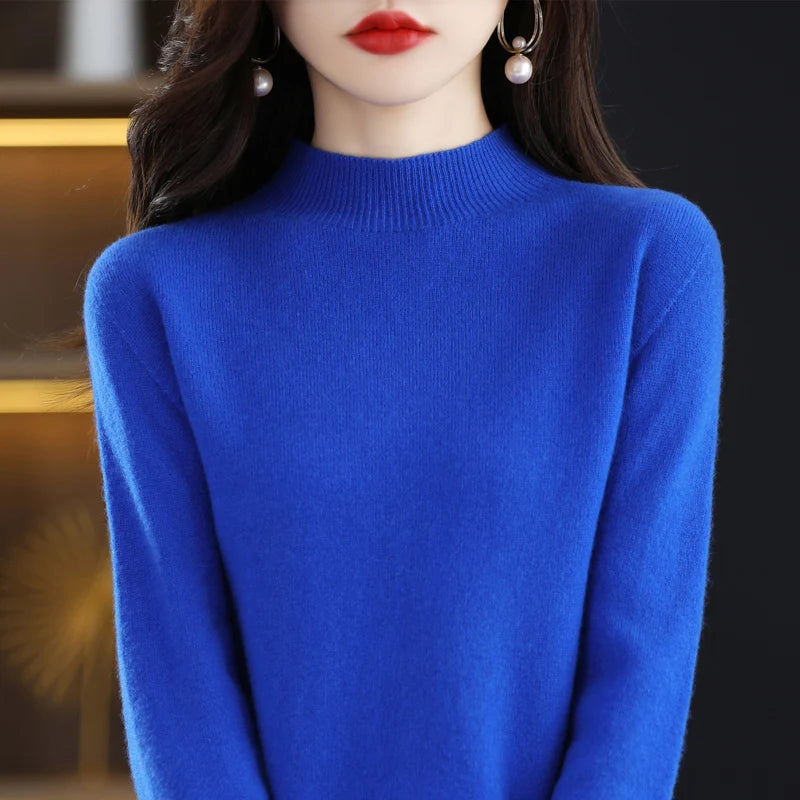 Merino Cashmere Sweater – Women’s Long-Sleeve Pullover