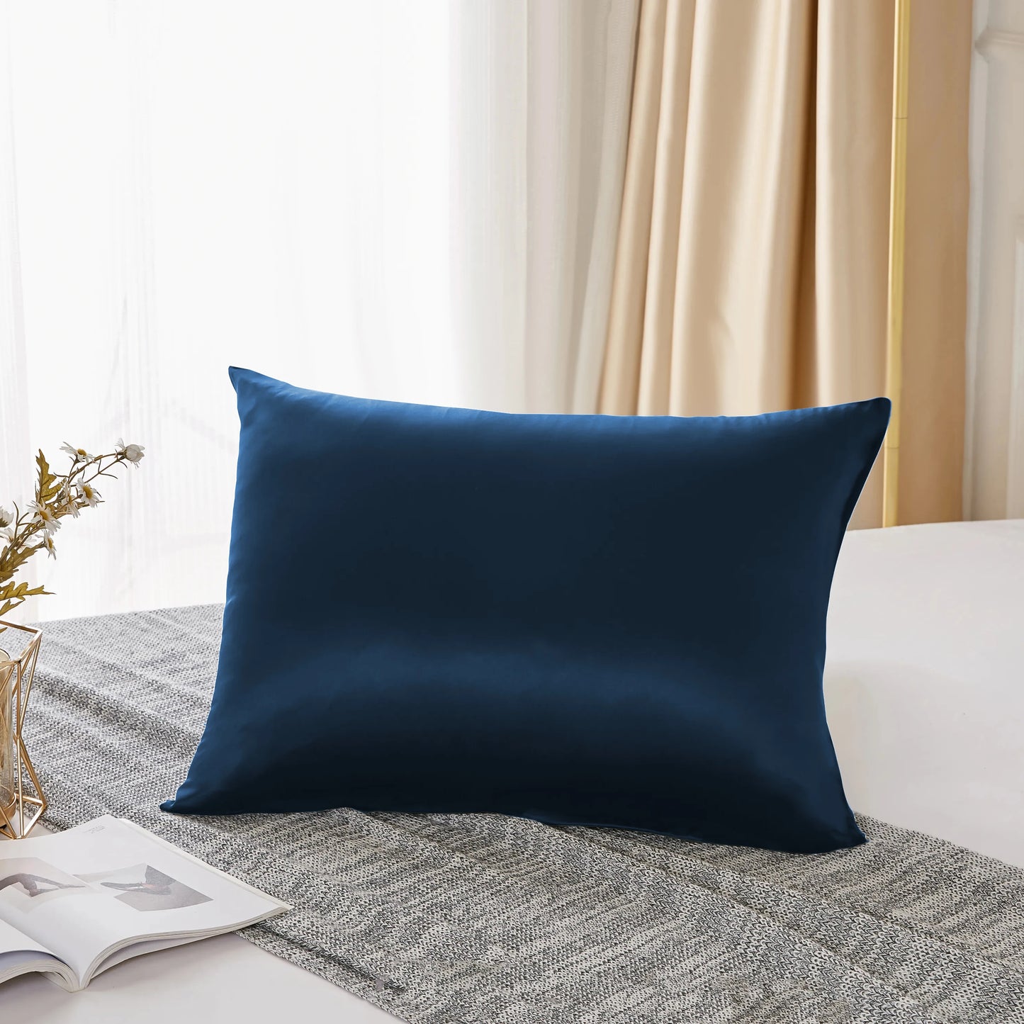 25 Momme Mulberry Silk Pillowcase – 100% Pure Silk, 600TC