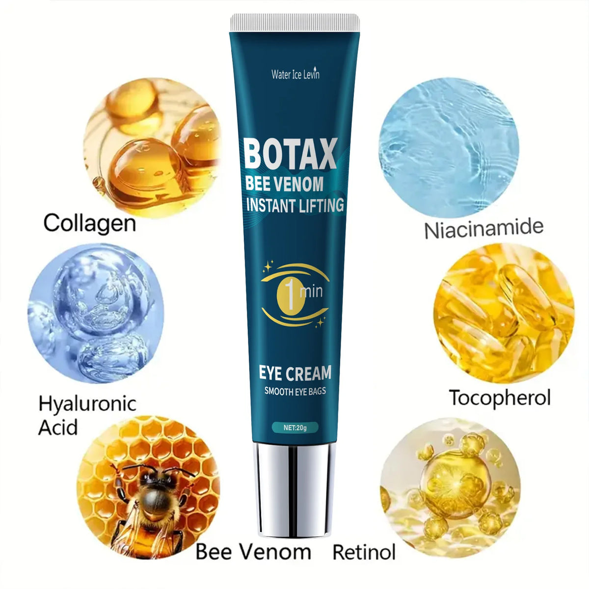 Gel contour des yeux à la caféine et aloe vera – vue 4