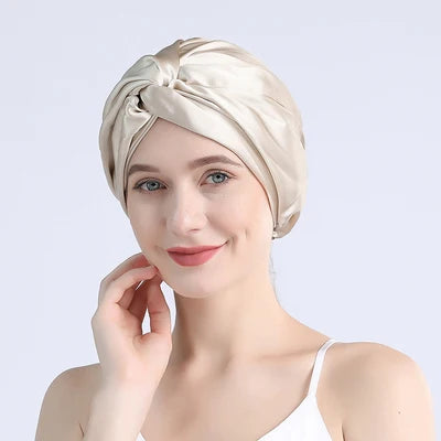Bonnet Turban en Soie de Mûrier 100 %