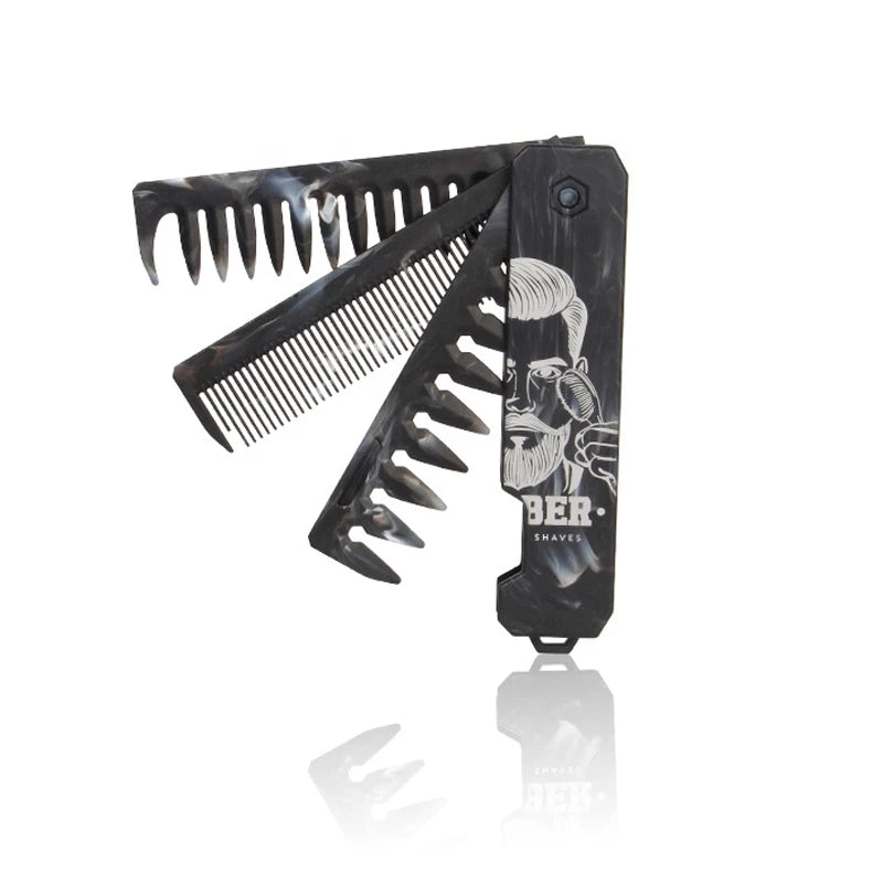 3-in-1 Pocket Folding Comb Set