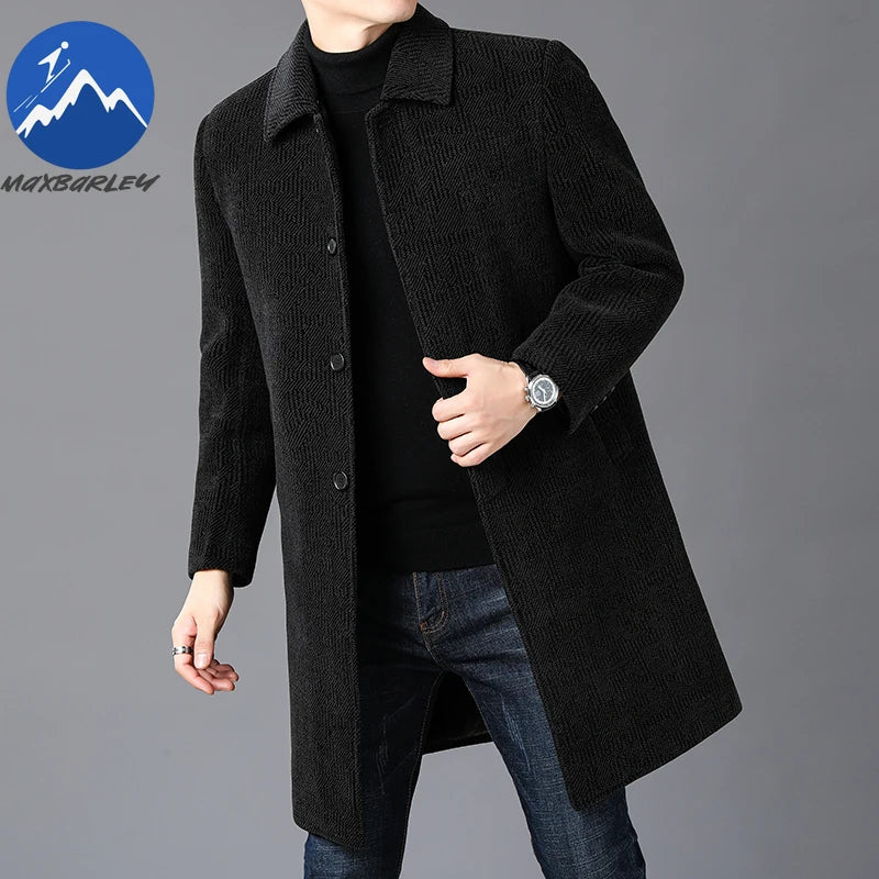 Maxbarley Wool Blend Winter Coat