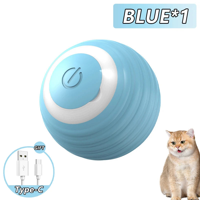 Smart Rolling Cat Toy - Interactive Ball