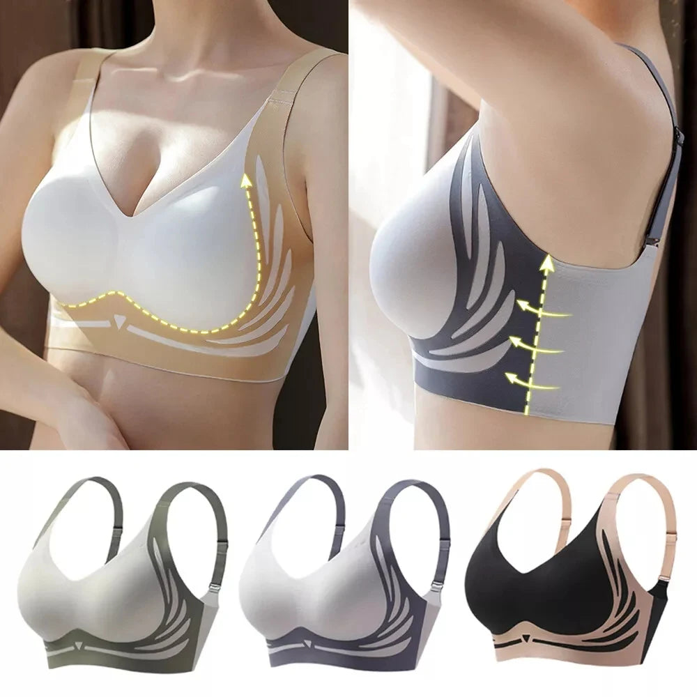 Seamless V-Neck Comfort Bra