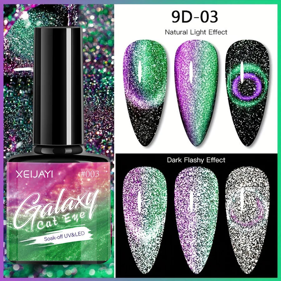 Ruby Red Cat Eye Gel Polish 10ml – Soak Off Glitter