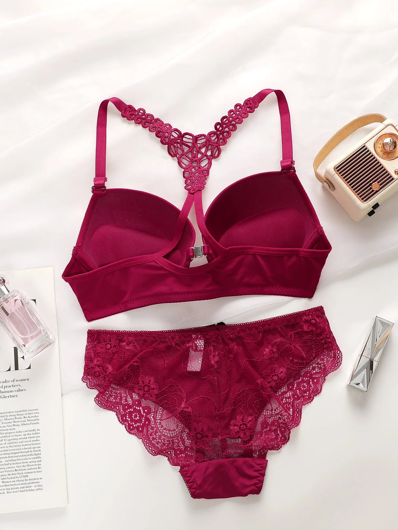 Front Buckle Push-Up Bra Set