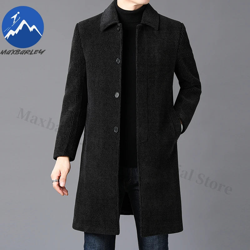 Maxbarley Wool Blend Winter Coat