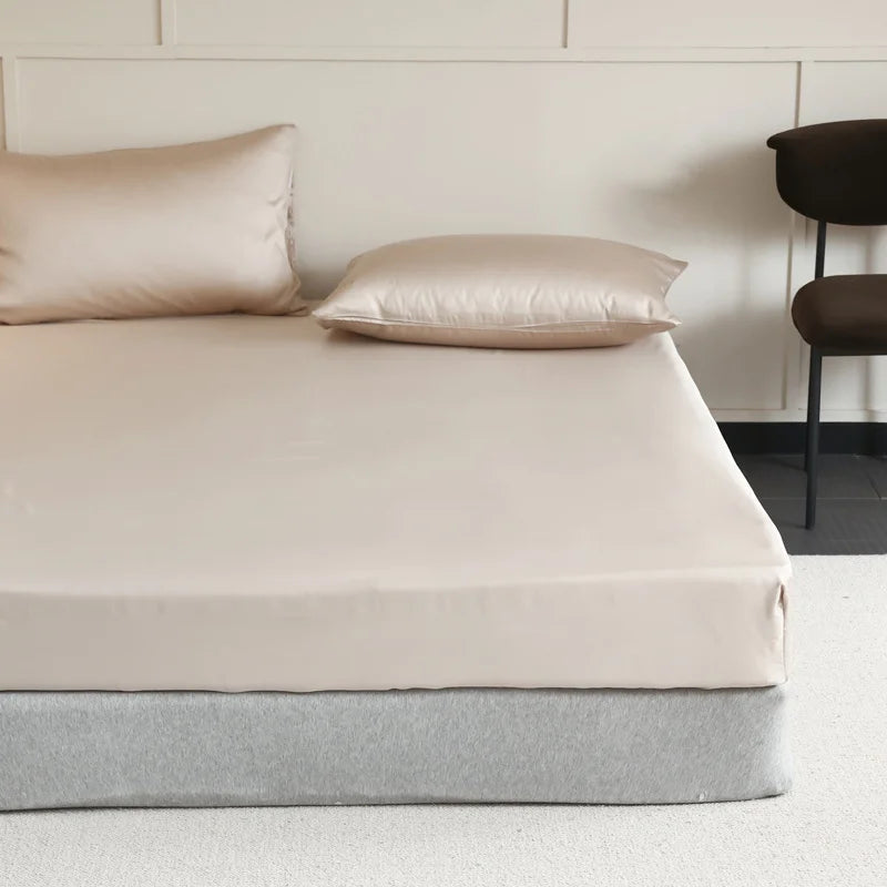 Drap-housse soyeux – Bonnet profond, 10 coloris