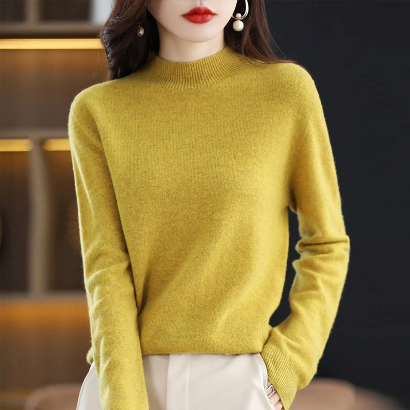 Merino Cashmere Sweater – Women’s Long-Sleeve Pullover