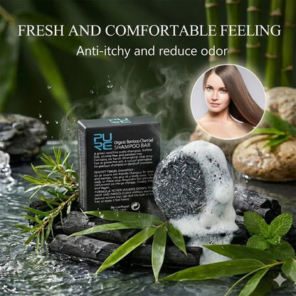 Bamboo Charcoal Shampoo Bar