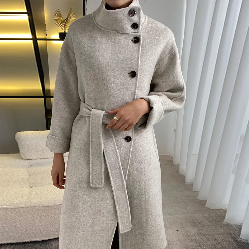 High-end double-sided cashmere pure wool coat