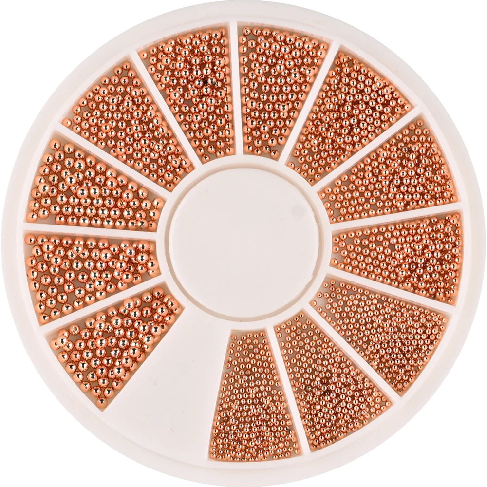HotPress Caviar Nail Beads – Mixed Size Metallic Charms