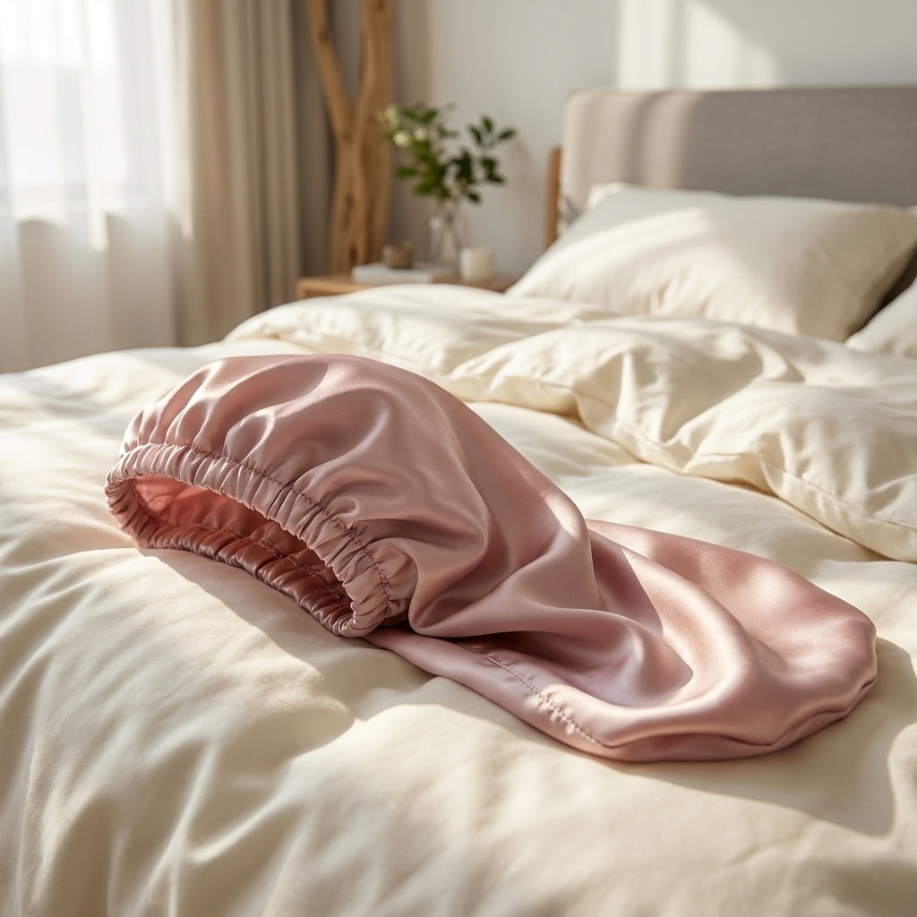 Bonnet en Soie 22 Momme pour Cheveux Longs & Bouclés