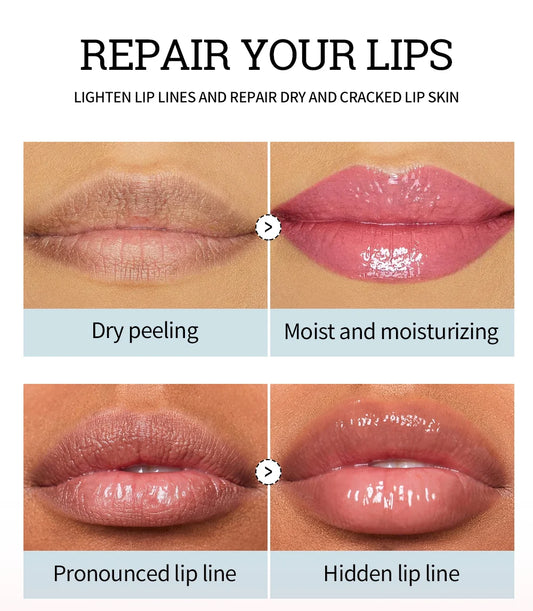 Fruit Flavor Glossy Lip Oil Natural Long Lasting Hydrating Plump Lip Gloss Moisturizing Shiny Watery Lip Tint