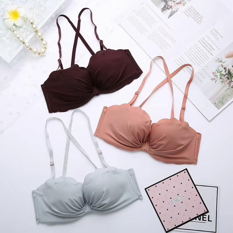 Comfortable Seamless Bra Women Underwear Solid Simple Wireless Push up Bra