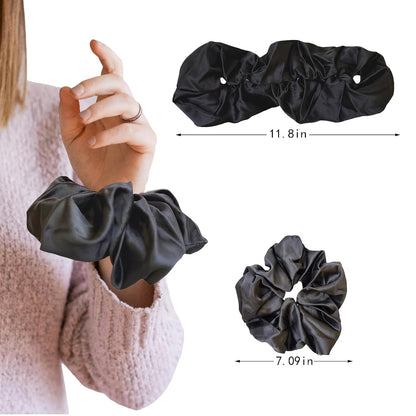 Oversized Scrunchies for Women and Girls,No Damage Large Hair Ties,For Sleeping, Parties, Weddings,3 Pcs