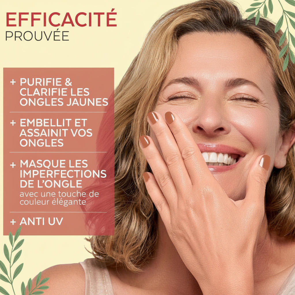 Vernis Soin Au Tea Tree - Terracotta | Swiss Lab - 8ML | Enrichis En Tea Tree, Silicium & Biotine | Purifie, Clarifie & Nourrit Les Ongles Jaunes Et Abîmés | Créé Par Une Podologue