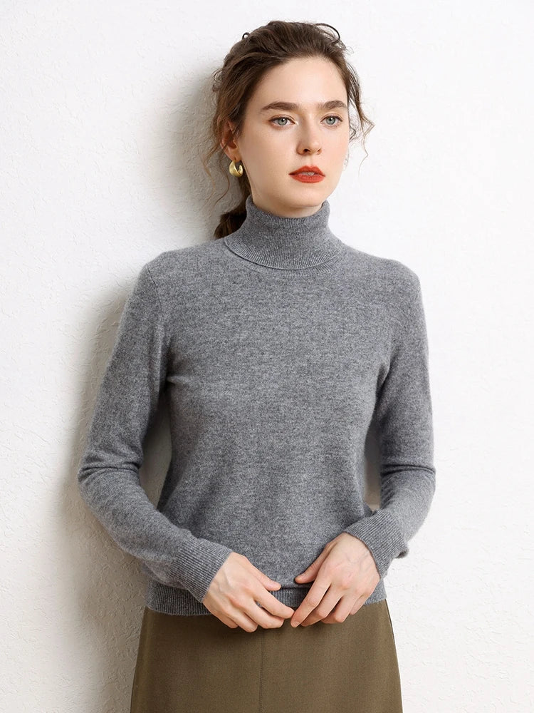 Cozy Cashmere Turtleneck Sweater
