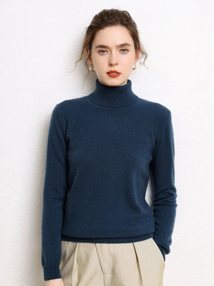 Cozy Cashmere Turtleneck Sweater